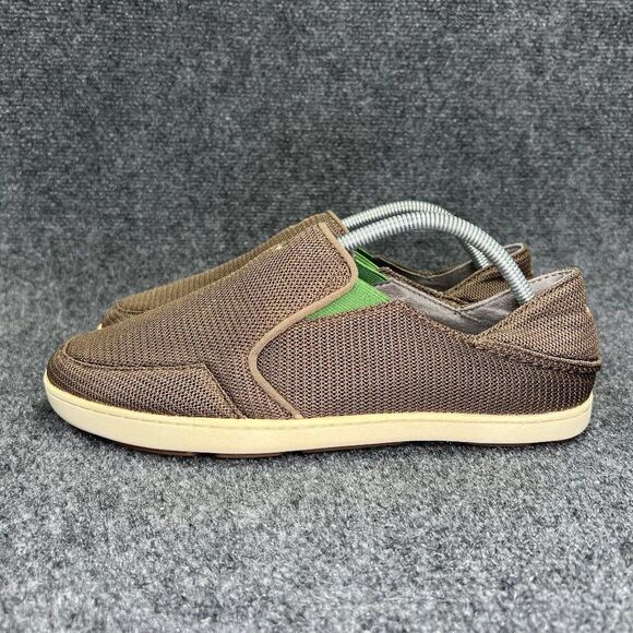OluKai Nohea Mesh Shoes Men\'s Size 8.5 Brown Slip On Casual Comfort Beach Loafer main image 4